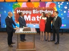 Surprise guests pop in for Matt’s birthday