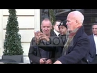 STING coming out of his hotel to go perform at French TV show in Paris