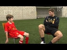 Steven Gerrard grilled by 10 year-old Red
