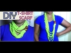 DIY T-Shirt Scarf : Inexpensive DIY Craft Ideas to Upcycle/Recycle Old T-shirt into Infinity Scarf