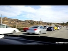 [HD] INCREDIBLE Sight - Lines of Fast Cars Stretch for Miles to see Paul Walker Memorial Site